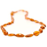 Baltic Amber for Africa Cognac Teardrop Teething Necklace